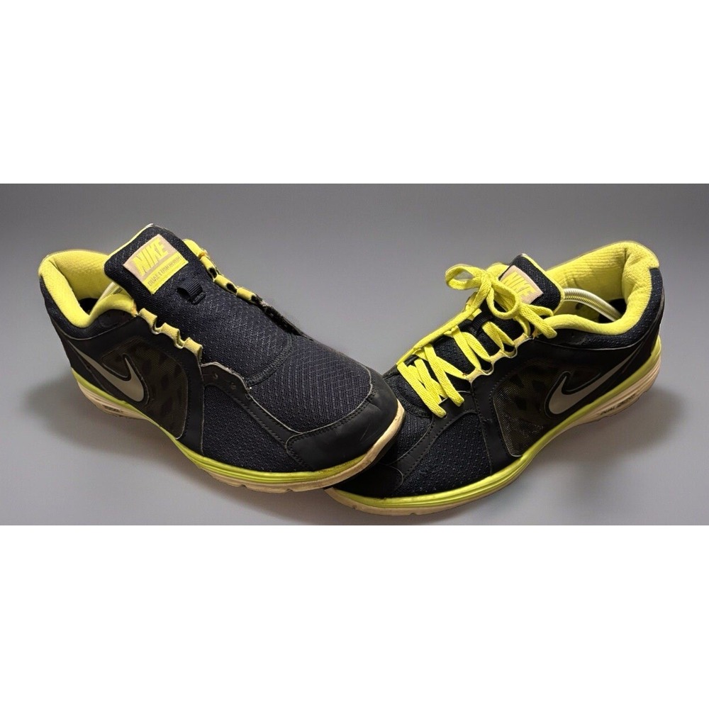 Nike Dual Fusion‎ Running Shoe Mens 12 Gray Yellow Athletic Sneakers